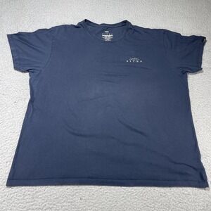 Sitka Gear Shirt Mens 2XL Blue Pima Cotton Mountain Logo Graphic Tee Outdoor